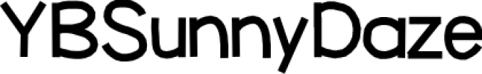 YBSunnyDaze Font Preview