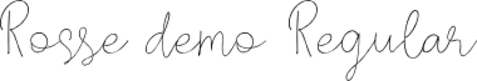 Rosse Font Preview