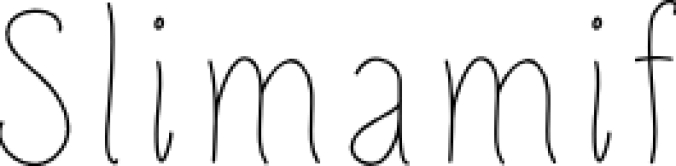Slimamif Font Preview
