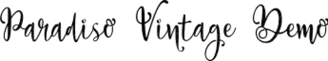 Paradiso Vintage Font Preview