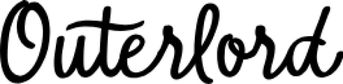 Outerlord Font Preview