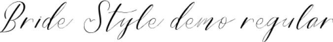 Bride Style Font Preview