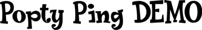 Popty Ping DEMO Font Preview