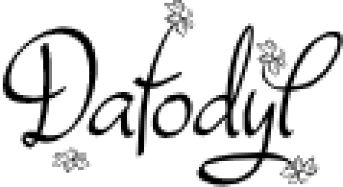 Dafodyl Font Preview