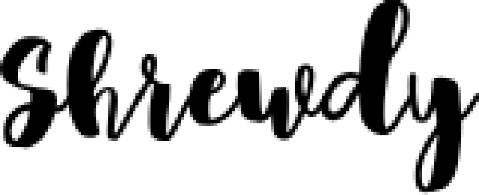 Shrewdy Font Preview