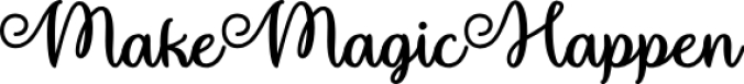 Make Magic Happe Font Preview