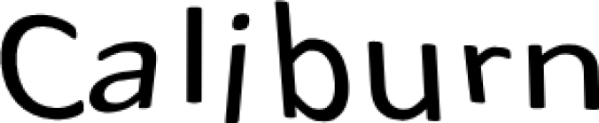 Calibur Font Preview