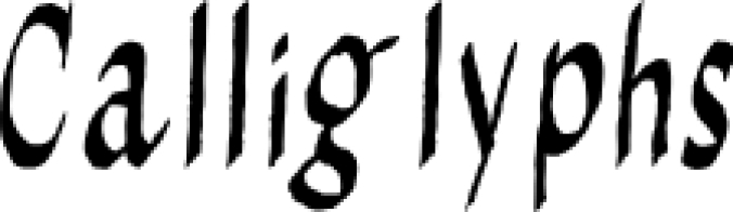 Calliglyphs Font Preview