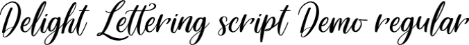 Delight Lettering Scrip Font Preview