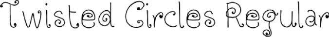 Twisted Circles Regular Font Preview