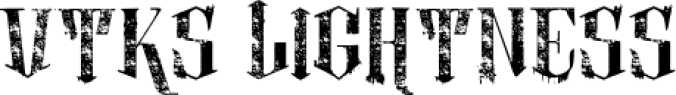 Vtks lightness 2 Font Preview