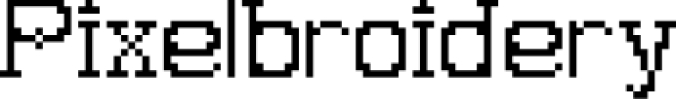 Pixelbroidery Font Preview