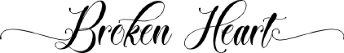 Broken Hear Font Preview