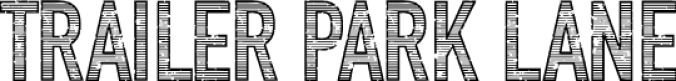 Trailer Park Lane Font Preview