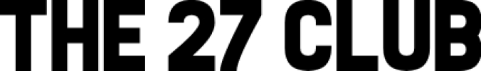 The 27 Club Font Preview