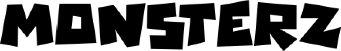Monsterz Font Preview