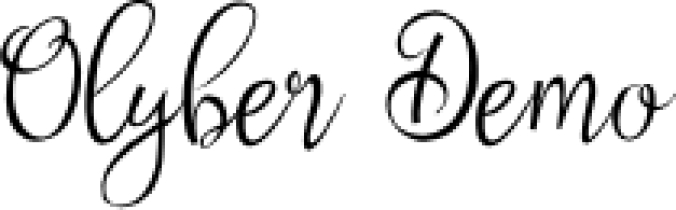 Olyber Font Preview