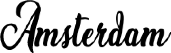 Amsterdam Font Preview