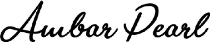 Ambar Pearl Font Preview