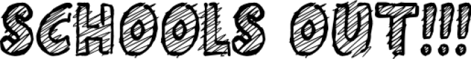 Schools Out!!! Font Preview