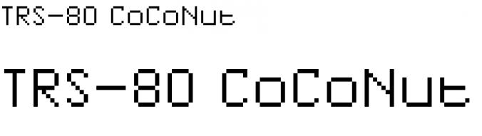 TRS-80 CoCoNu Font Preview