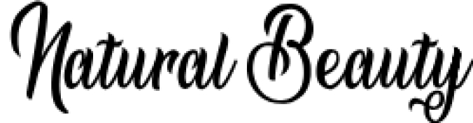 Natural Beauty Font Preview