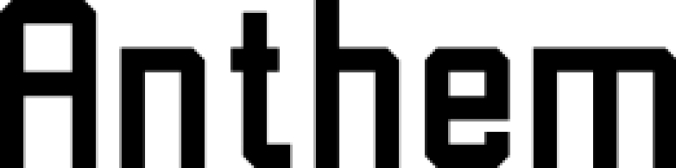 Anthem Font Preview
