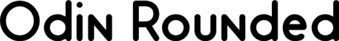 Odin Rounded Font Preview