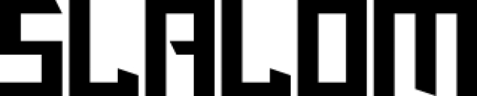 Slalom Font Preview