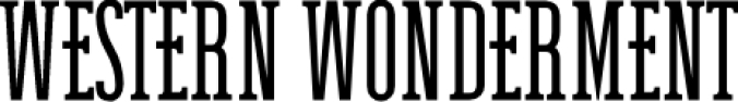 Western Wonderme Font Preview