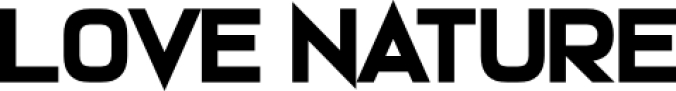 Love Nature Font Preview