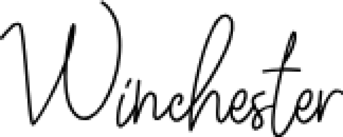 Winchester Font Preview