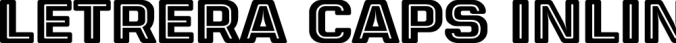 Letrera Caps Inline Font Preview