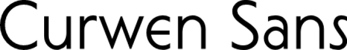 Curwen Sans Font Preview