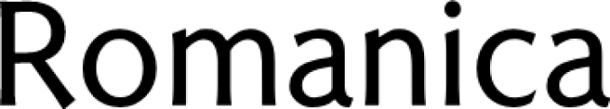 Romanica Font Preview