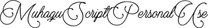 Muhaqu Scrip Font Preview