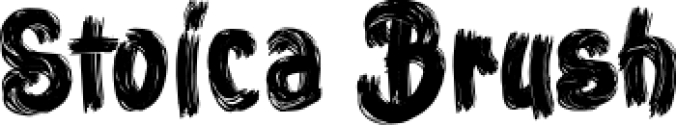 Stoica Brush Font Preview