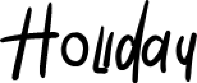 Holiday Font Preview