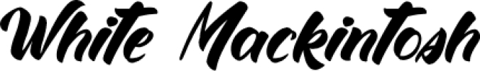 White Mackintosh Font Preview