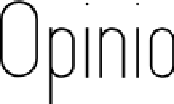 Opini Font Preview