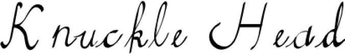 Knuckle Head Font Preview