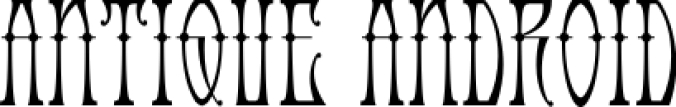 Antique Android Font Preview