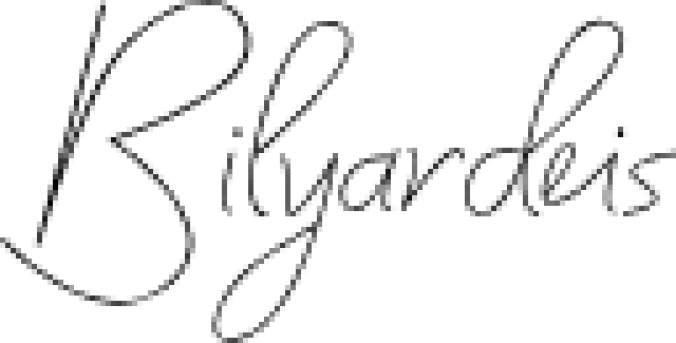 Bilyardeis Font Preview