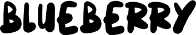 Blueberry Font Preview