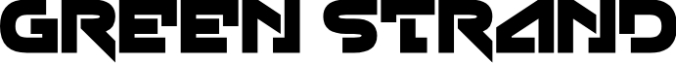 Green Strand Font Preview