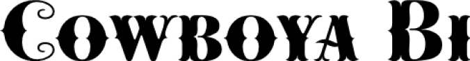 Cowboya Bi Font Preview
