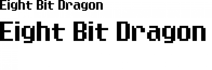 Eight Bit Drag Font Preview