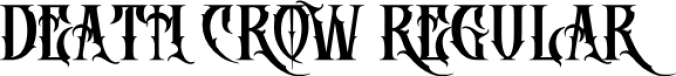 DEATH CROW Font Preview