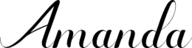 Amanda Font Preview