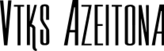Vtks Azeitona Font Preview